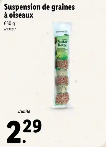 Lidl Suspension de graines à oiseaux offre