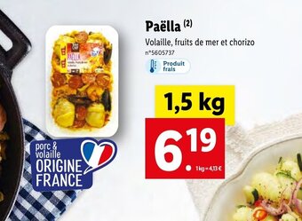 Lidl Paëlla offre