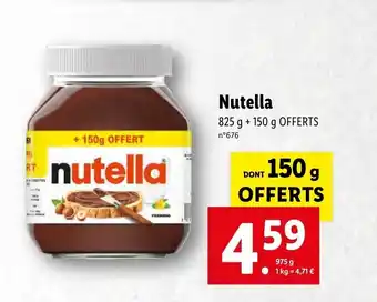 Lidl Nutella offre