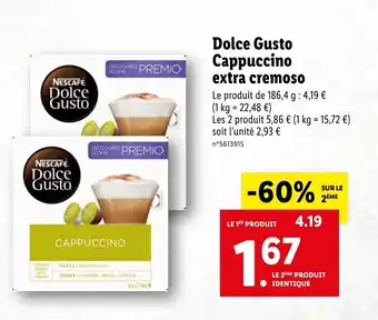 Dolce gusto cappuccino extra cremoso