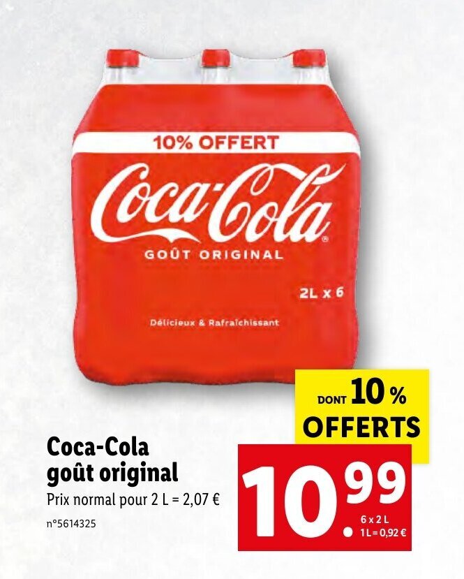 Promo Coca-cola goût original chez Lidl