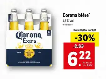 Lidl Corona bière offre