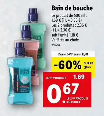 Lidl Bain de bouche offre