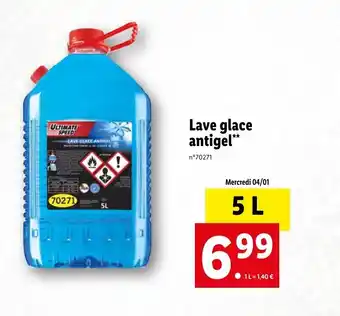 Lidl Lave glace antigel offre
