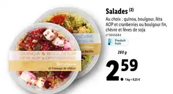 Lidl Salades offre