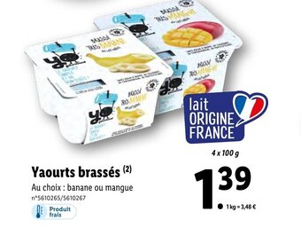 Lidl Yaourts brassés offre