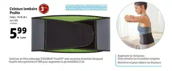 Lidl Ceinture lombaire prolite offre