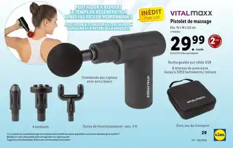 Lidl Pistolet de massage offre