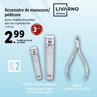 Lidl Accessoire de manucure/pédicure offre