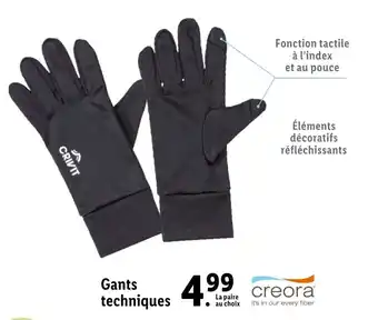 Lidl Gants techniques offre