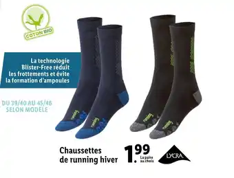 Lidl Chaussettes de running hiver offre