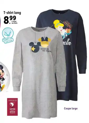Lidl T-shirt long offre