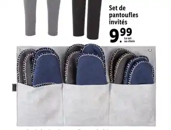 Set de pantoufles invités