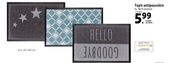 Lidl Tapis antipoussière offre