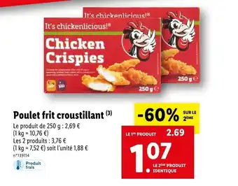 Lidl Poulet frit croustillant offre
