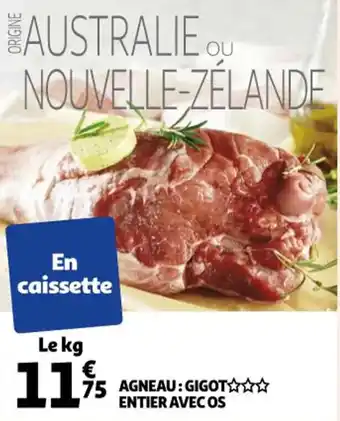 Auchan Agneau : gigot entier avec os offre