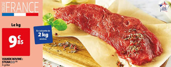 Auchan Viande bovine : steak offre