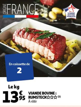 Auchan Viande bovine : rumsteck offre