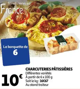 Auchan Charcuteries pâtissières offre