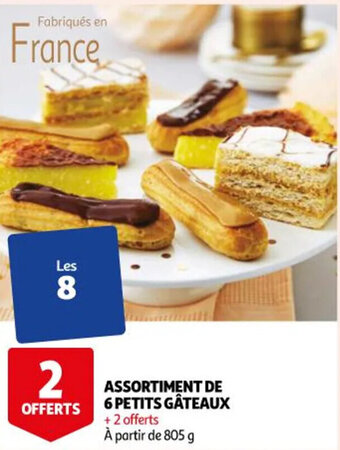 Auchan Assortiment de 6 petits gâteaux offre