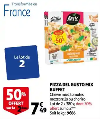 Auchan Pizza del gusto mix buffet offre