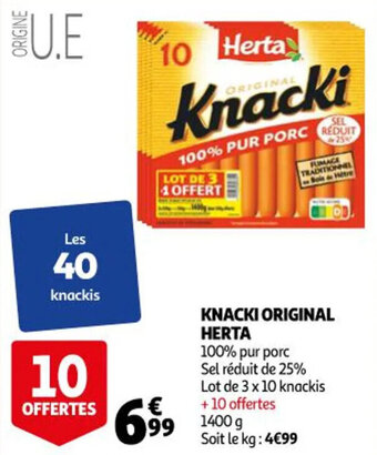 Auchan Knacki original herta offre
