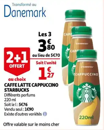 Auchan Caffe latte cappuccino starbucks offre