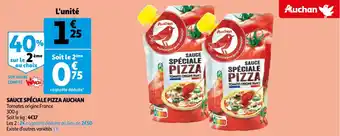 Auchan Sauce spéciale pizza auchan offre