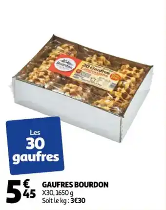 Auchan Gaufres bourdon offre