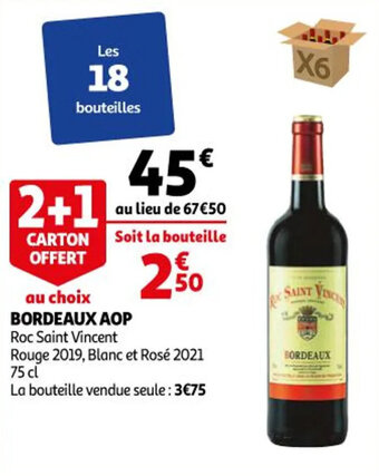 Auchan Bordeaux aop offre