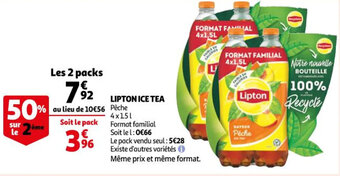 Auchan Lipton ice tea offre