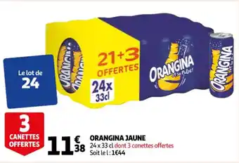 Auchan Orangina jaune offre