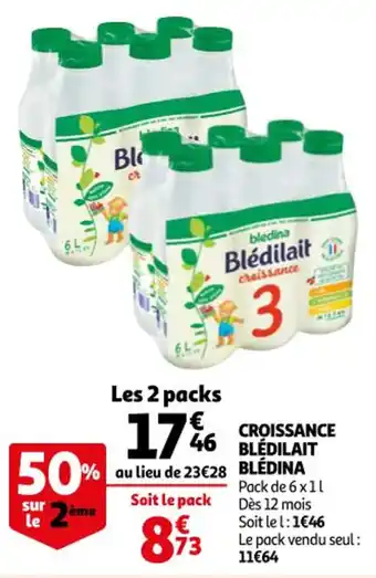 Auchan Croissance blédilait blédina offre