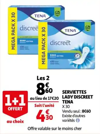 Serviettes lady discreet tena