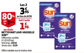 Auchan Nettoyant lave-vaisselle sun offre