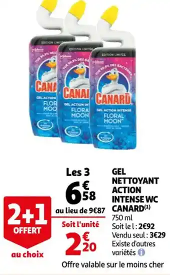 Auchan Gel nettoyant action intense wc canard offre