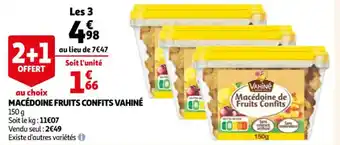 Macédoine fruits confits vahiné