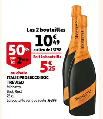 Auchan Italie prosecco doc treviso offre