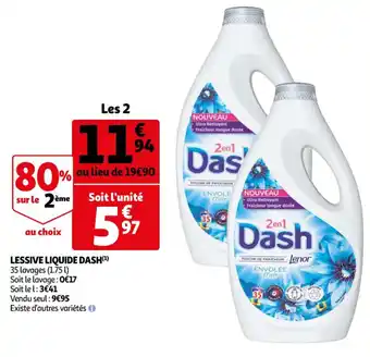 Auchan Lessive liquide dash offre