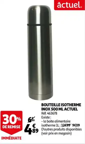 Bouteille isotherme inox 500 ml actuel