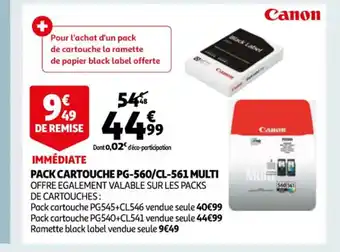 Pack Cartouche PG-560/CL-561 Multi