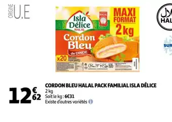 Auchan Cordon Blei Halal Pack Familial Isla Delice offre