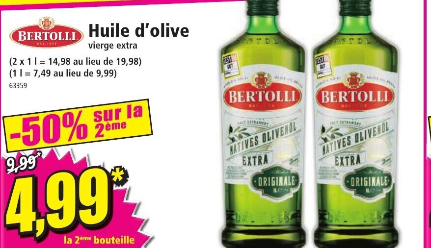 Promo Huile d'Olive chez Norma