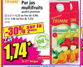 Norma Pur Jus Multifruits offre