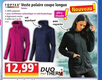 Norma Topte Veste Polaire Coupe Longue offre