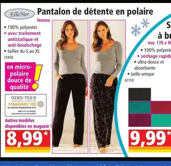 Norma Pantalon de Detente En Polaire offre