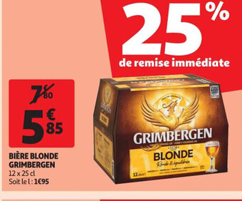 Auchan Supermarché Bière Blonde Grimbergen offre