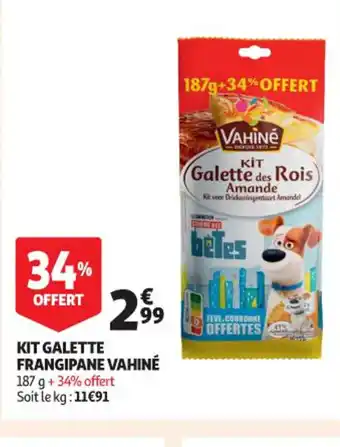 Auchan Supermarché Kit Galette Frangipane Vahine offre