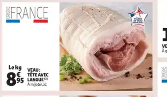 Veau Tete avec Langue