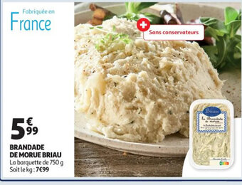 Auchan Supermarché Brandade de Morue Briau offre